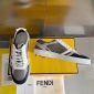 Replica Fendi step sneakers white black
