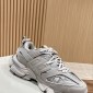 Replica Balenciaga Men's Track Sneakers Light Blue Metallic