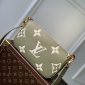 Replica LOUIS VUITTON Multi Pochette Accessoires Khaki Cream Monogram Empreinte