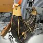 Replica Louis Vuitton Loop 2way Shoulder Bag M81098 Monogram Canvas Brown Used