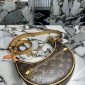 Replica Louis Vuitton Loop 2way Shoulder Bag M81098 Monogram Canvas Brown Used