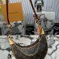 Replica Louis Vuitton Loop 2way Shoulder Bag M81098 Monogram Canvas Brown Used