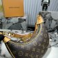 Replica Louis Vuitton Loop 2way Shoulder Bag M81098 Monogram Canvas Brown Used