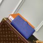 Replica LOUIS VUITTON LV Vertical Wallet Blue Taurillon