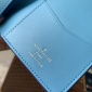 Replica LOUIS VUITTON LV Vertical Wallet Blue Taurillon