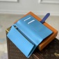 Replica LOUIS VUITTON LV Vertical Wallet Blue Taurillon