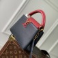 Replica LOUIS VUITTON Capucines BB Blue De France Berry Taurillon