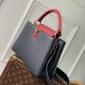 Replica LOUIS VUITTON Capucines BB Blue De France Berry Taurillon