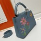 Replica LOUIS VUITTON LV X Yk Capucines Mini Olympe Blue Taurillon