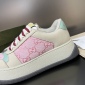 Replica GUCCI Women's Screener Sneaker, Pink, GG Canvas