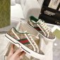 Replica GUCCI Women's GG Gucci Tennis 1977 Sneaker, Beige, GG Canvas