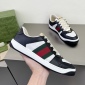 Replica GUCCI Men's Screener Sneaker, Black, Leather