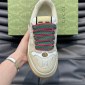 Replica GUCCI men's Screener Sneaker, White, Fabric