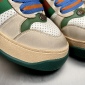 Replica Gucci Leather Colorblock Pattern Sneakers