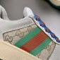 Replica Gucci Men's Double Screener Canvas Low-Top Sneakers