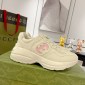 Replica Gucci Rhyton Leather Sneakers