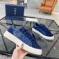 Replica DIOR - Tears B33 Sneaker Blue Oblique Denim And Peace Sign Tears And Navy Blue Suede