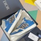 Replica Dior Shoes | Dior Low Top Black Sneaker | Color: blue