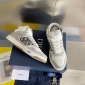 Replica DIOR - B27 Low-top Sneaker Gray And White Smooth Calfskin With Beige And Black Oblique Jacquard