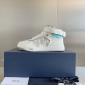 Replica Dior Shoes | Dior B27 Sneaker Mid High In Oblique Blue | Color: White