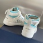 Replica Dior Shoes | Dior B27 Sneaker Mid High In Oblique Blue | Color: White