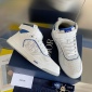 Replica Dior Shoes | Dior B27 Sneaker Mid High In Oblique Blue | Color: White