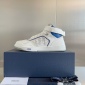 Replica Dior Shoes | Dior B27 Sneaker Mid High In Oblique Blue | Color: White