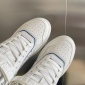 Replica Dior Shoes | Dior B27 Sneaker Mid High In Oblique Blue | Color: White