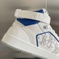 Replica Dior Shoes | Dior B27 Sneaker Mid High In Oblique Blue | Color: White