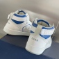 Replica Dior Shoes | Dior B27 Sneaker Mid High In Oblique Blue | Color: White