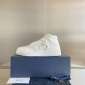 Replica Dior Shoes | Dior B27 High Oblique Gray White Sneakers | Color: White