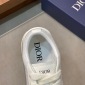 Replica DIOR - B33 Sneaker White Smooth Calfskin And Oblique Jacquard