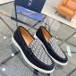 Replica Dior Drummed Leather Slip-on Loafer