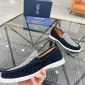 Replica Dior Drummed Leather Slip-on Loafer