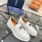 Replica Dior Drummed Leather Slip-on Loafer