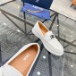 Replica Dior Drummed Leather Slip-on Loafer