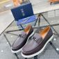 Replica Dior Drummed Leather Slip-on Loafer