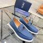 Replica Dior Drummed Leather Slip-on Loafer