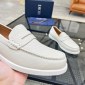 Replica Dior Drummed Leather Slip-on Loafer