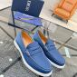 Replica Dior Drummed Leather Slip-on Loafer