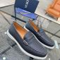 Replica Dior Drummed Leather Slip-on Loafer