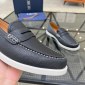 Replica Dior Drummed Leather Slip-on Loafer