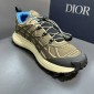 Replica DIOR - B31 Runner Sneaker Black Technical Mesh And Anthracite Gray Rubber With Warped Cannage Motif