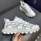 Replica DIOR - B31 Runner Sneaker White Technical Mesh And Gray Rubber With Warped Cannage Motif