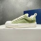 Replica Dior Walk'N'Dior Low Top Green Faded Cannage Embroidered Denim