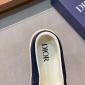 Replica DIOR - B101 Slip-on Sneaker Navy Blue Cd Diamond Canvas And Smooth Calfskin