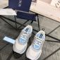 Replica DIOR - B22 Sneaker White And Blue Technical Mesh And Gray Calfskin