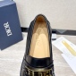 Replica 2023 Dior Loafers Lace Up Monogram Oblique