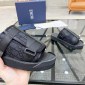 Replica DIOR - Alpha Sandal Black Oblique Jacquard