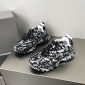 Replica Balenciaga Track Graffiti Sneaker in Black/White